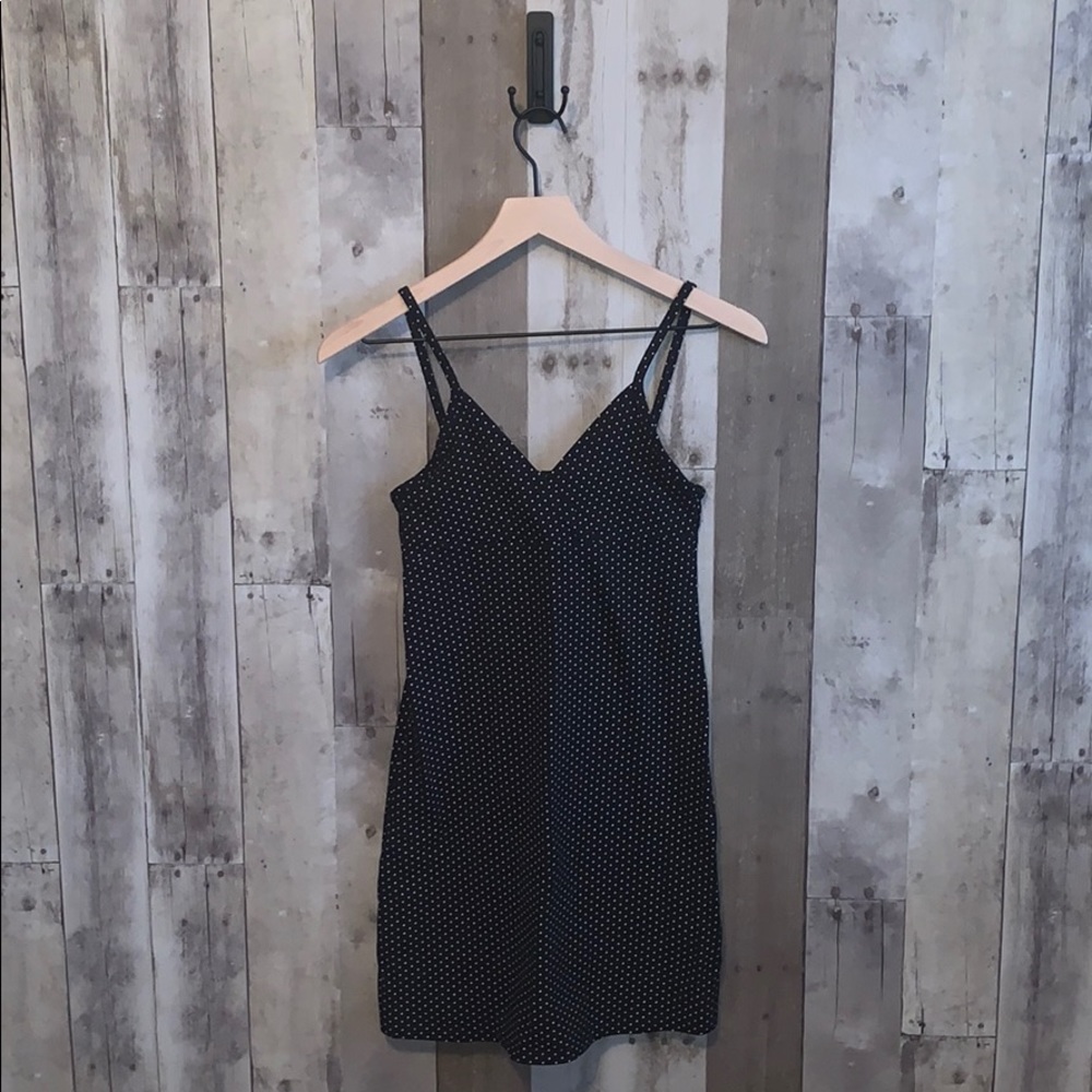 Black Polka Dot Mini Dress